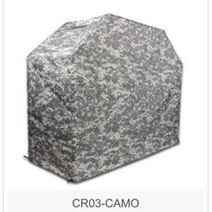 TRUSTAR Large Gray Camo BBQ Grill Cover with Clips & Drawstring Cord Locks